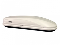 Бокс на крышу автомобиля Магнум 330 (1850х600х420см) (белый металлик)